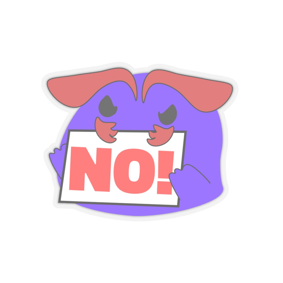 "The Sign Says No!" Sticker
